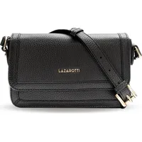 Lazarotti Bologna Leather Umhängetasche Leder 21 cm black