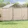 vidaXL Outdoor-Hundezwinger mit Dach 14 x 200 x 250 cm Stahl Silber