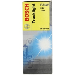 Bosch 1 987 302 501 TruckLight Kugellampe 24V 21W P21W BA15s 10er Pack