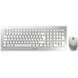 Cherry DW 8000 Wireless Tastatur CH Set weiß/silber