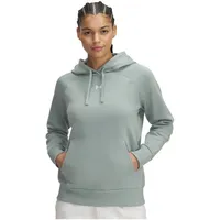 Under Armour Rival Fleece Hoodie Damen 348 silica green/white