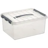 SUNWARE Q-Line Aufbewahrungsbox 40 x 30 x 18 cm 6-tlg. transparent/silber