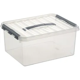 SUNWARE Q-Line Aufbewahrungsbox 40 x 30 x 18 cm 6-tlg. transparent/silber