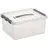 Q-Line Aufbewahrungsbox 40 x 30 x 18 cm 6-tlg. transparent/silber