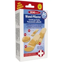 WUNDmed® Wundversorgung Wund-Pflaster 03-002 , 1 Packung = 50 Stück