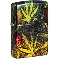 Zippo Sturmfeuerzeug - Counter Culture Design, 540° Tumbled Brass, Lustre/Fusion - Nachfüllbar - Wiederverwendbar - Windfest - Geschenkbox - Made in USA