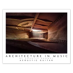 Architecture in Music "Im Innern einer Akustikgitarre, Teil 2" 75 x 60 cm
