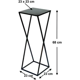 DanDiBo Ambiente Blumenhocker 68 x 23 x 23 cm Schwarz