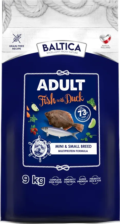 BALTICA Adult Fisch mit Ente XS/S 9kg