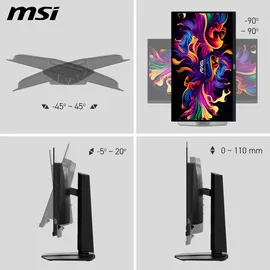 MSI MAG 271QPXDE QD-OLED E2 (26,5") QHD Gaming Monitor + Gratis Monitorarm