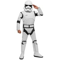 Rubie ́s Kostüm Star Wars 7 - Stormtrooper Kostüm für Kinder, Klassischer Stormtrooper mit herausgearbeiteten Rüstungsteilen weiß 110-122