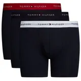 Tommy Hilfiger 3P Boxer Brief WB Schwarz/Rot Baumwolle Medium Herren