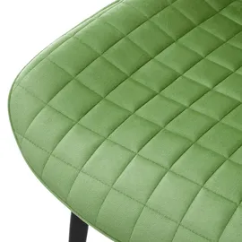 ML-Design Esszimmerstühle 6er Set Salbei Sitzfläche aus Samt mit Rückenlehne,