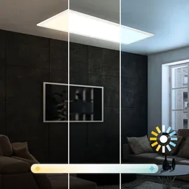 Briloner LED Panel 1 dimmbar IP44 weiß