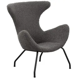 Relaxsessel Teddyfell grau Relaxsessel Polstersessel Ohrensessel Loungesessel