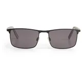 Tom Tailor Herren Eckige Sonnenbrille, schwarz, Uni, Gr. ONESIZE