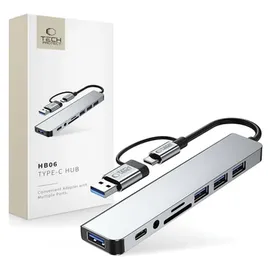 TECH-PROTECT HB06 HUB 8in1 TYPE-C Grau