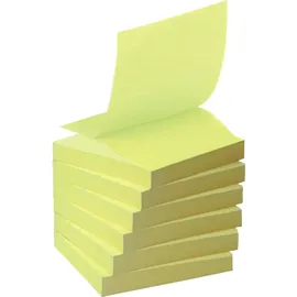 Post-it Recycling Z-Notes 76 x 76 mm, Kanariengelb 6 Blöcke - 100 Blatt