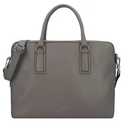abro Adria Handtasche Leder 37.5 cm  grau