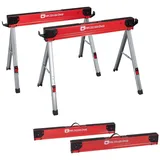 Werkzeugkönig Klappbock Arbeitsbock Gerüstbock, 500 kg max. Belastbarkeit, platzsparend zusammenklappbar - rutschfeste Auflagefläche