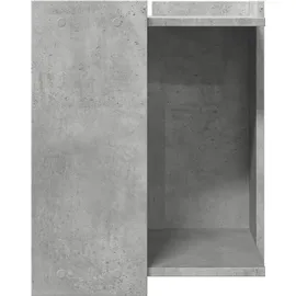 vidaXL Katzenklo Betongrau 42x42x51 cm Holzwerkstoff