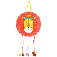 Großer Löwen-Geburtstags-Pinata Ø 43 cm, Dekoration für Kinderpartys Jungen und Mädchen, große Pinatas zum Befüllen mit Spielzeug und Leckereien, Pinata Tiere.