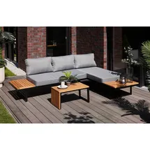 Primaster Gartenmöbel-Set Vulcano Holz/Aluminium