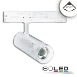 ISOLED 3-PH Schienen-Strahler fokussierbar 24W 20°-55° weiß matt 4000K dimmbar EEK F [A-G]