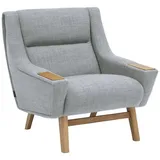 58 aufm Kessel Cocktailsessel Kayle Flachgewebe 58 x 71 x 70 cm Grau mit Relax-Funktion