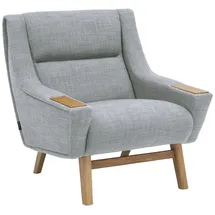 58 aufm Kessel Cocktailsessel Kayle Flachgewebe 58 x 71 x 70 cm Grau mit Relax-Funktion