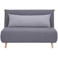 Livetastic Schlafsofa, Dunkelgrau, Textil, Kiefer, 2-Sitzer, Füllung: Schaumstoff, 125x84x91 cm, Liegefunktion, Kinder- & Jugendzimmer, Jugendmöbel, Jugendsofas