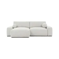 S-STYLE Ecksofa mit Schlaffunktion Puffy , creme , Maße (cm): B: 266 H: 86