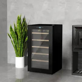 Homcom Weinlagerung,, Schwarz, Metall, 45x75x43 cm, Wohnzimmer, Regale, Weinregale