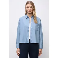 STREET ONE Langarmbluse in frosted blue mel. | Gr.: