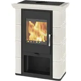 Thorma Kaminofen | BORGHOLM Exclusive | Schwarz Keramik Elfenbein 6 kW