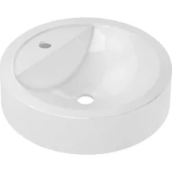 Aufsatz-Waschtisch Conny (Ausführung: Design-Aufsatz-WT CONNY ØxH: 430x110 mm Mineralguss weiß)
