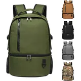 TUGUAN Kühlrucksack 28L, Isolierter Kühltasche Picknickrucksack Doppelte Schicht Klein Thermo Rucksack Männer Frauen mit Flaschenöffner Auslaufsicher Leicht für Camping, Picknick, Reisen, Grün