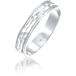 Partnerring »Trauring Ehering Freundschaft Kunstvoll 925 Sterling Silber«, 77049845-54 Silber