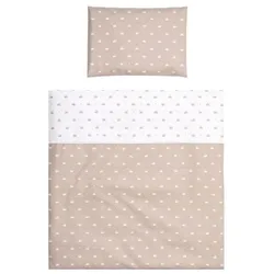 Lorelli Baby-Bettwäsche 7-teiliges Set First Dreams Decke Kissen Laken Himmel beige-krone