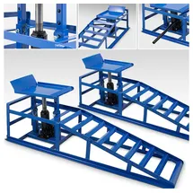 BITUXX BITUXX® 2 Stück Auto PKW Auffahrrampen Set mit Wagenheber Wartungsrampe Hebebühne Rampe Auffahrrampe Auffahrbock