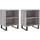 vidaXL Nachtschrank 2 Stk. 40 x 30 x 50 cm Grau