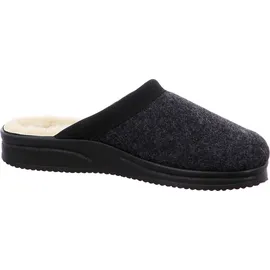 Fischer Markenschuh Andy Pantoffeln Schwarz/Grau 45