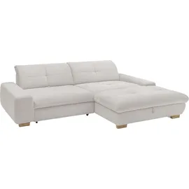 Set One by Musterring Ecksofa SO 1200 Cord Grau Hellgrau