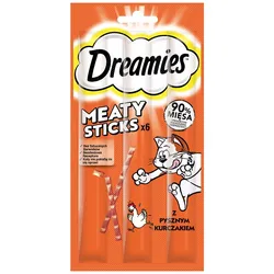 DREAMIES Meaty Sticks mit Huhn für adulte Katzen 30 g