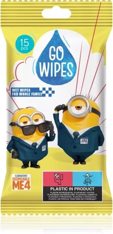 GoWipes Wet Wipes For Whole Family feuchte Feuchttücher für die Hände 15 St.