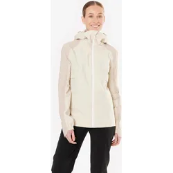 Fahrrad Regenjacke MTB Komfort 900 Damen beige leinenbeige|mondbeige XS