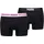 Puma MEN EVERYDAY PLACED LOGO BOXERS 2P electric orchid / schwarz XXL 2er Pack