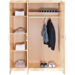 Peba Kleiderschrank 3 Türen, natur.