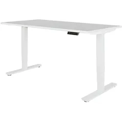 Kadima Design Elektrisches Schreibtischgestell mit Memory-Funktion, robust. Weiß, 105x70x63 cm