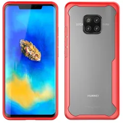 Handy Tasche für Huawei Mate 20 Schutz Hülle Panzer Bumper Case Cover Rot